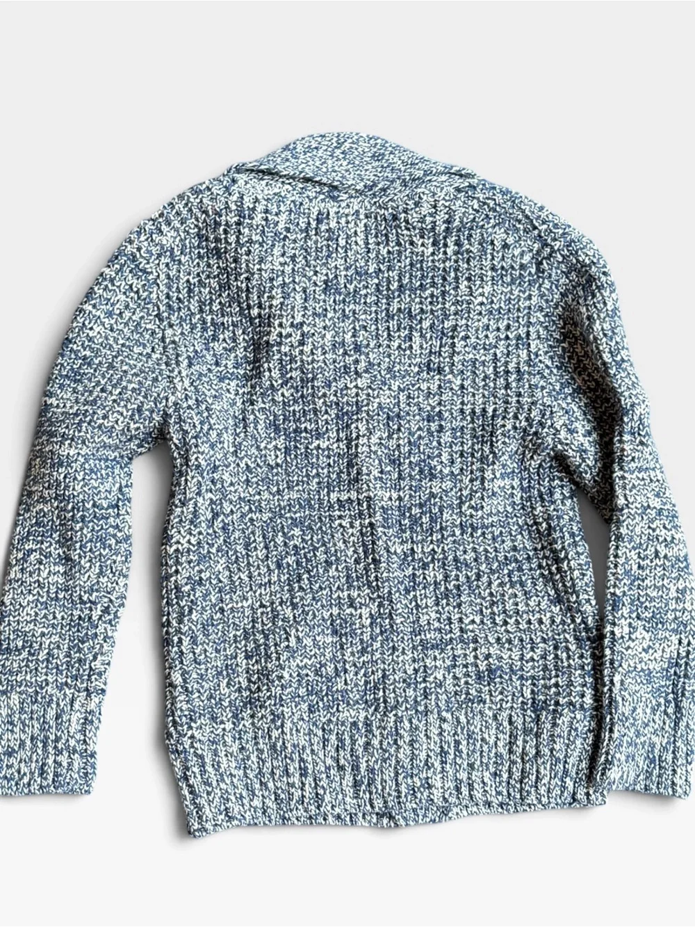Baby Gap Boys Marled Blue Knit Shawl Collar Cardigan Size 4T